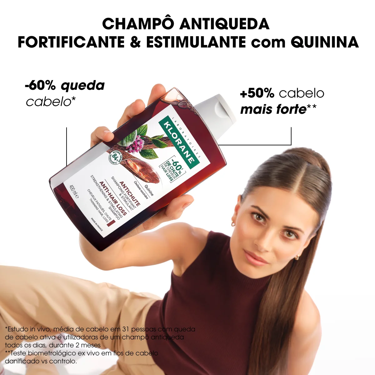 Klorane Capilar Champô Com Quinina & Edelvaisse Bio 800ml (2x400ml) - Image 8