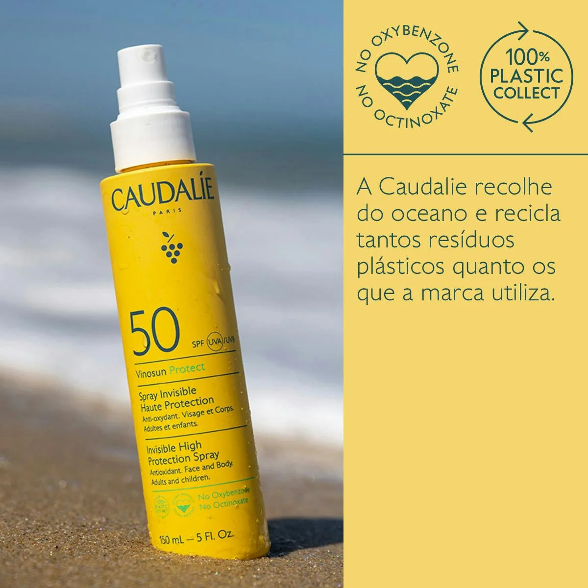 Caudalie Vinosun Protect Spray Invisível SPF50 150ml - Image 5