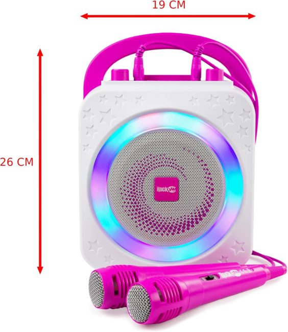 Coluna de karaoke RockJam Bluetooth 8W e dois microfones - Image 3
