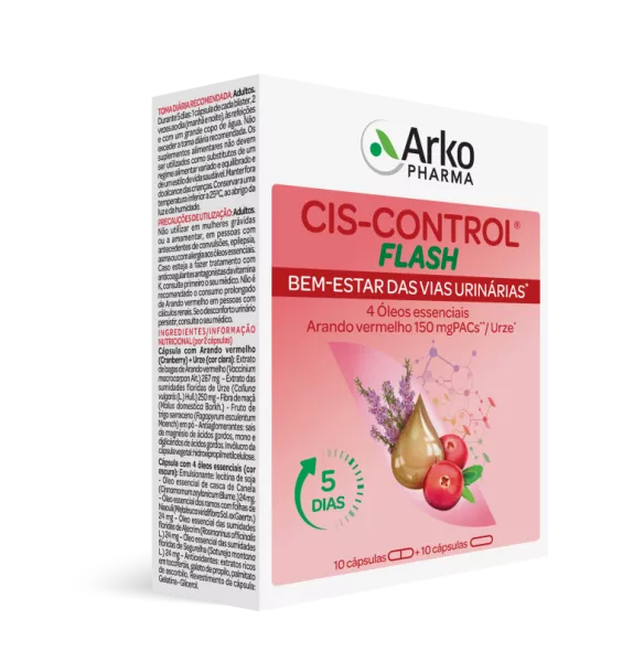 Cis-Control Cranberola Flash 20 Cápsulas