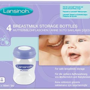 Lansinoh Frascos Armazenamento de Leite Materno x4 150ml