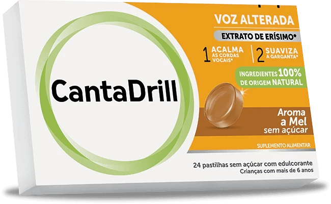 CantaDrill Sem Açúcar 24 Pastilhas