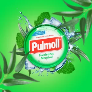 Pulmoll Pastilhas Eucalipto Mentol + Vitamina C Sem Açúcar 45g