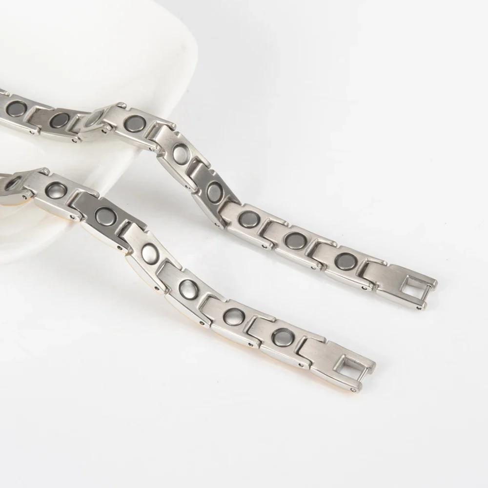 Tornozeleiras Premium de Terapia Magnética - Aço Inoxidável para Bem-estar e Equilíbrio Energético Feminino - Image 5