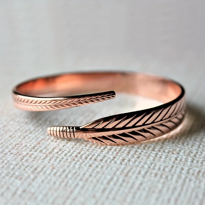 FeatherWing™ - Bracelete de Cobre Puro | Energia Ancestral e Proteção Espiritual - Image 8