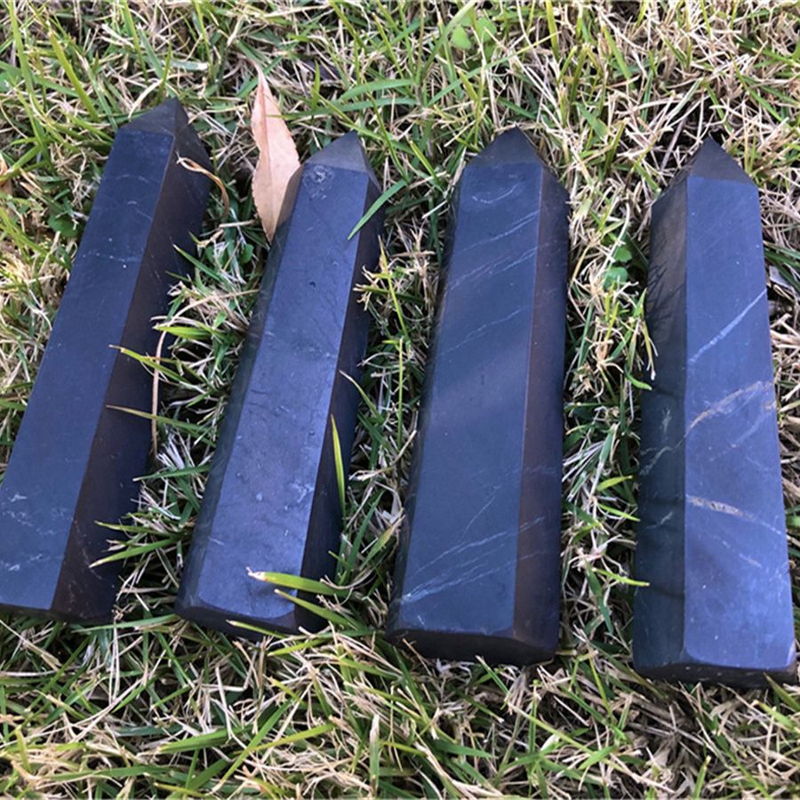 Bastão de Shungite Russa Autêntica - Proteção EMF e Purificação Energética | 7-9cm - Image 5