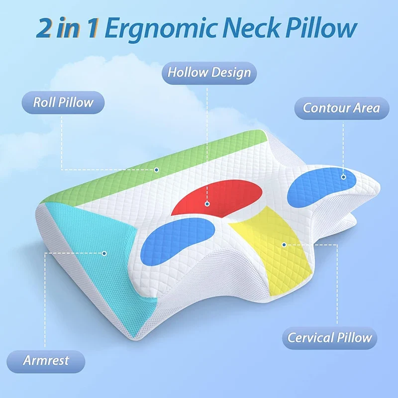 Travesseiro Cervical Memory Foam Premium - Suporte Ergonômico - Image 4