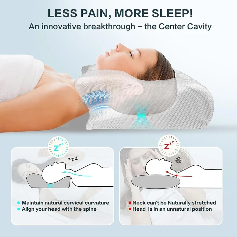 Travesseiro Cervical Memory Foam Premium - Suporte Ergonômico - Image 7