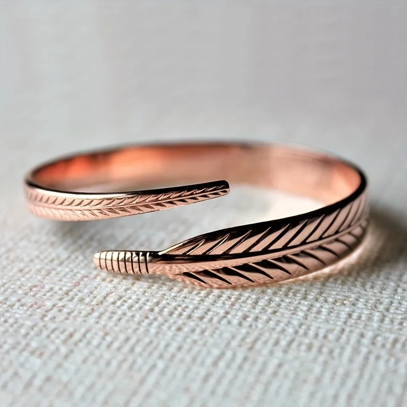 FeatherWing™ - Bracelete de Cobre Puro | Energia Ancestral e Proteção Espiritual - Image 2