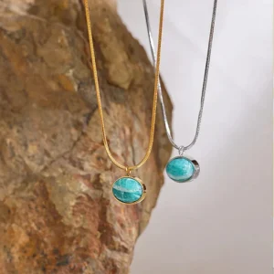 Colar de Amazonite Natural - Sagrado Feminino