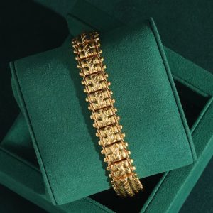 DubaiGold™ - Bracelete de Cobre com Banho de Ouro | Elegância e Luxo Árabe