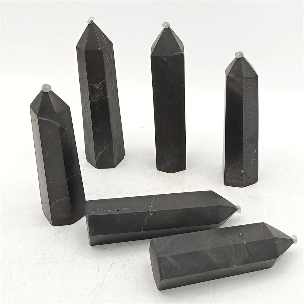 Bastão de Shungite Russa Autêntica - Proteção EMF e Purificação Energética | 7-9cm - Image 6