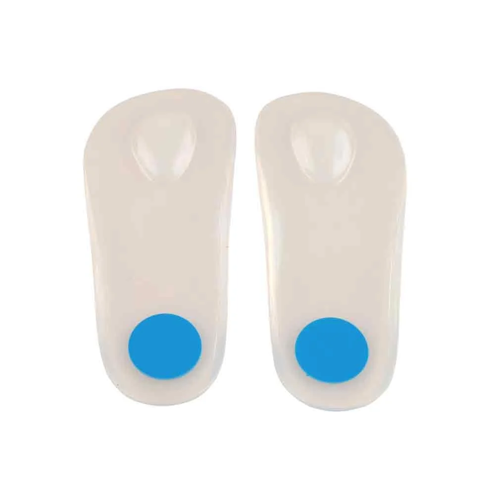 Palmilha de Silicone 3/4 com Piloto e Ponto Azul Ortho Pauher 5002 Par