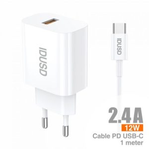 Carregador ECO 2.4A + USB-C – D173B