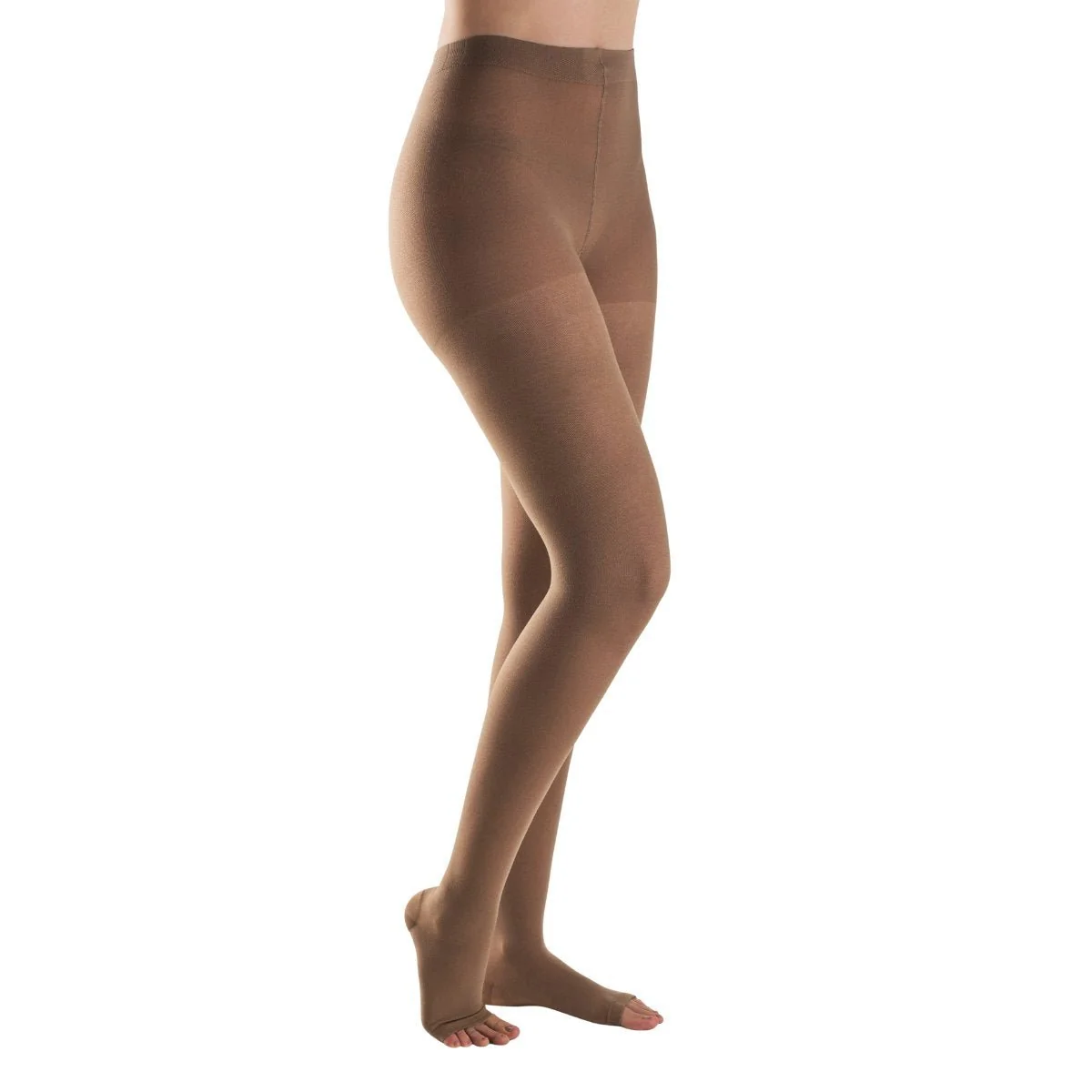 Meia-Calça Sigvaris 30-40 mmHg Basic Dynaven Bege Aberta