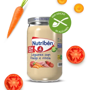 Nutriben Boiao 4 Legumes Frango e Vitela 235g