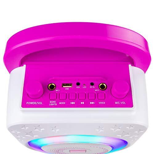 Coluna de karaoke RockJam Bluetooth 8W e dois microfones - Image 4